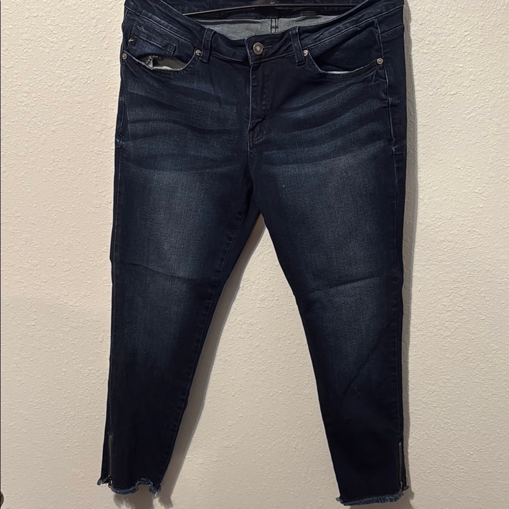 KanCan Midnight Blue Cropped Jeans